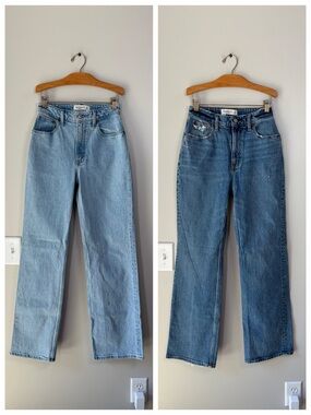 Abercrombie & Fitch Curve Love The ‘90s Relaxed High Rise Jeans Duo Size 24/00